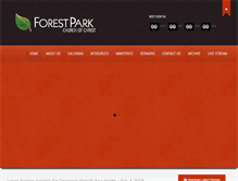 Tablet Screenshot of forestparkchurch.org